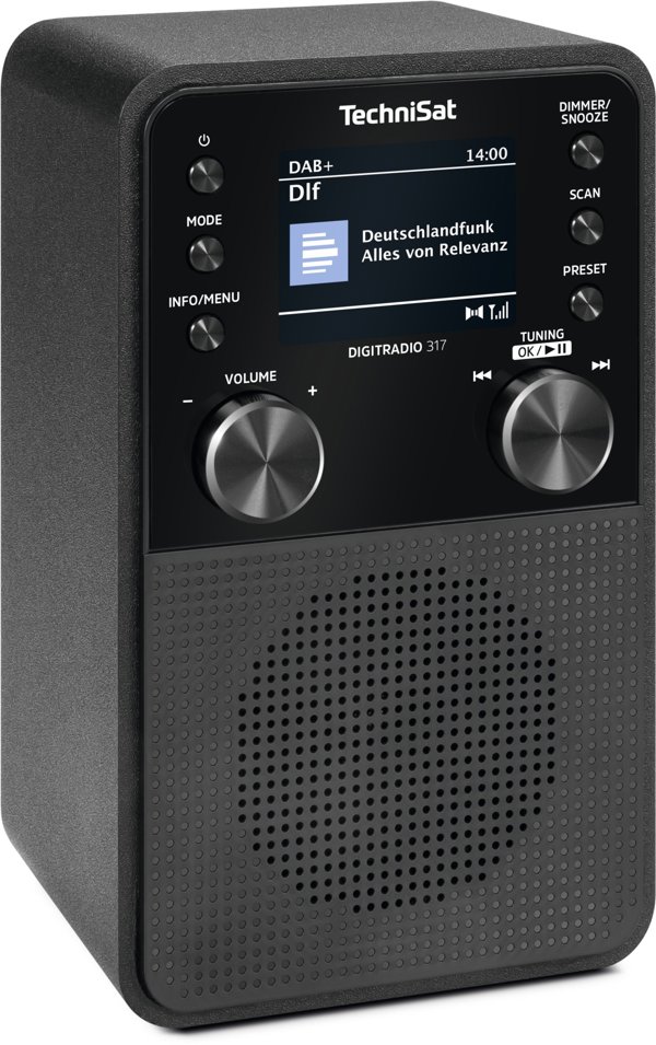 TechniSat DigitRadio 317 Ψηφιακό Ραδιόφωνο DAB+/FM με Bluetooth - Μαύρο