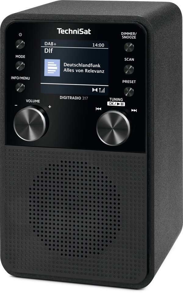 TechniSat DigitRadio 317 Ψηφιακό Ραδιόφωνο DAB+/FM με Bluetooth - Μαύρο