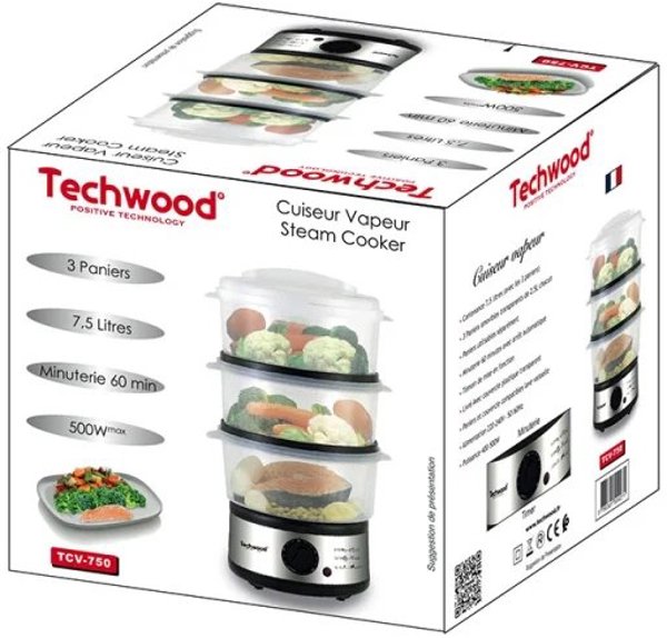 Μαγειρική συσκευή ατμού Techwood TCV-750 7.5L