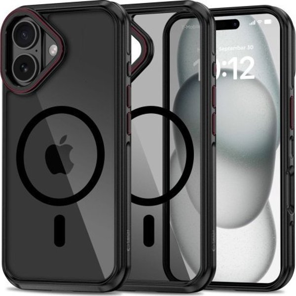 Tech-Protect TECH-PROTECT MAGHYBRID MAGSAFE IPHONE 16 ΜΑΥΡΟ/ΚΟΚΚΙΝΟ 14224312 5906300000000
