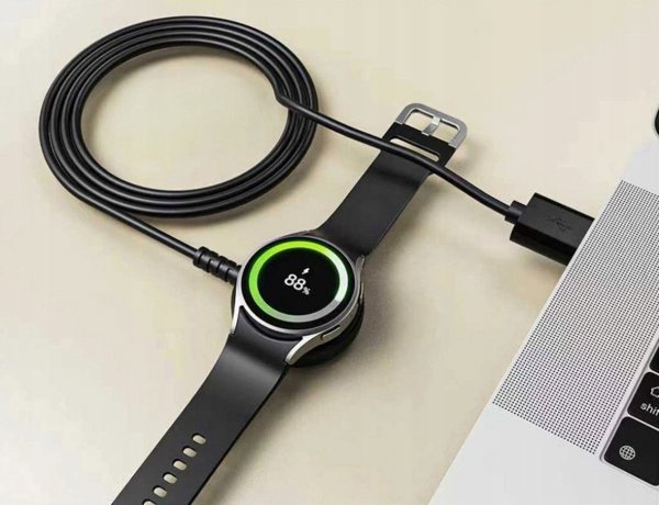 TECH-PROTECT MC03 ULTRABOOST MAGNETIC CHARGING USB CABLE 100CM SAMSUNG GALAXY WATCH BLACK