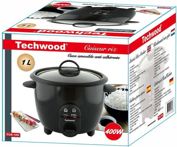 Techwood μαγειρευτής ρυζιού TCR-106 1L