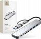 Προσαρμογέας HUB TECH-PROTECT HB06 9IN1 TYPE-C + USB2.0 + USB3.0 + SD/TF + AV3.5 SPACE GREY