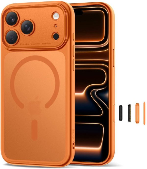 TECH-PROTECT MAGPEAK MAGSAFE CC IPHONE 17 PRO MATTE COSMIC ORANGE