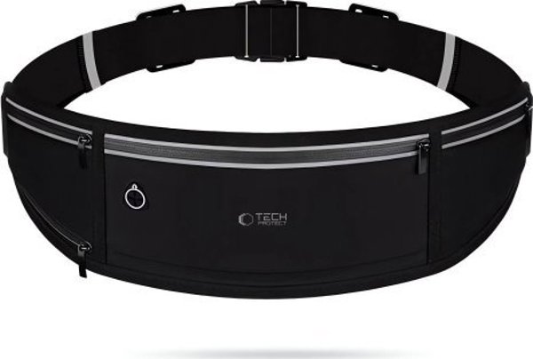 Tech-Protect M3 Universal Sport Waist Bag - Αθλητική Τσάντα Μέσης, Μαύρη