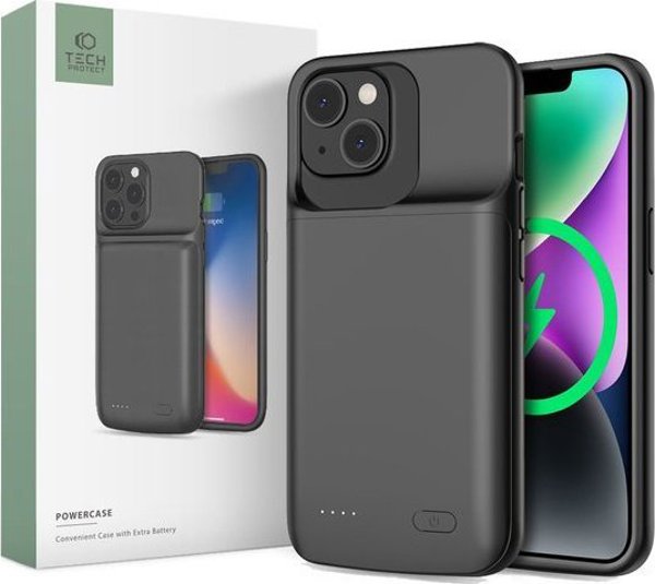 Tech-Protect Tech-protect Powercase 4800mah Apple iPhone 14/14 Pro Black 11855716 9490713927434