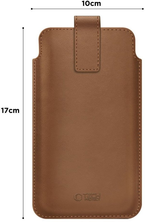 TECH-PROTECT SM65 UNIVERSAL PHONE POUCH 6.0-6.9 INCH BROWN