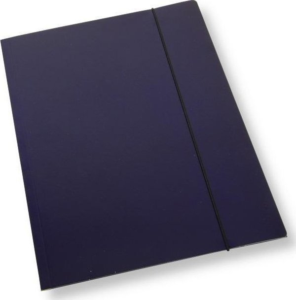 Φάκελος A4 με λάστιχο, μπλε λάκα 350gsm (10τμχ)