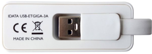 Προσαρμογέας TECHLY USB3.0 RJ45 Weiss USB Stecker Typ A am Kabel auf RJ45 Netzgeschwindigkeit 10/100/1000 MBit/s