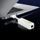 Προσαρμογέας TECHLY USB3.0 RJ45 Weiss USB Stecker Typ A am Kabel auf RJ45 Netzgeschwindigkeit 10/100/1000 MBit/s