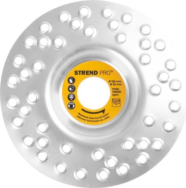 Techrebal Κυρτός δίσκος λείανσης ξύλου 125mm