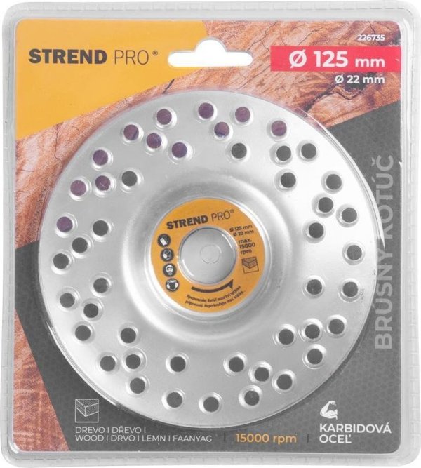 Techrebal Κυρτός δίσκος λείανσης ξύλου 125mm