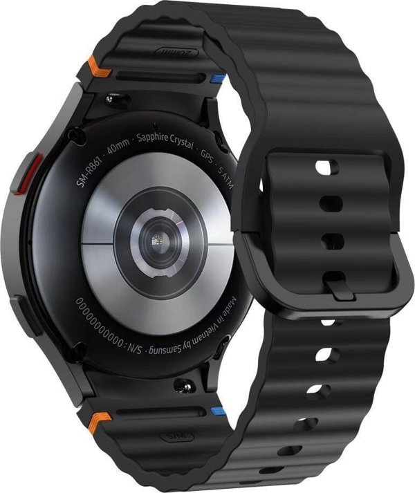 Tech-Protect TECH-PROTECT SILICONE SPORT SAMSUNG GALAXY WATCH 4 / 5 / 5 PRO / 6 / 7 / FE BLACK