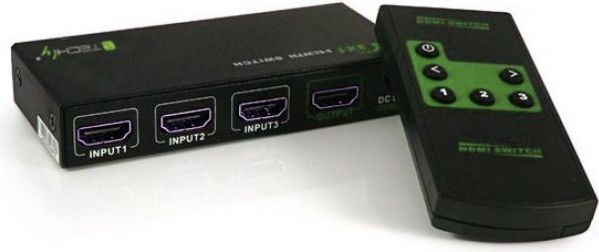 Διακόπτης HDMI 3 σε 1, 4K2K Techly (309913)