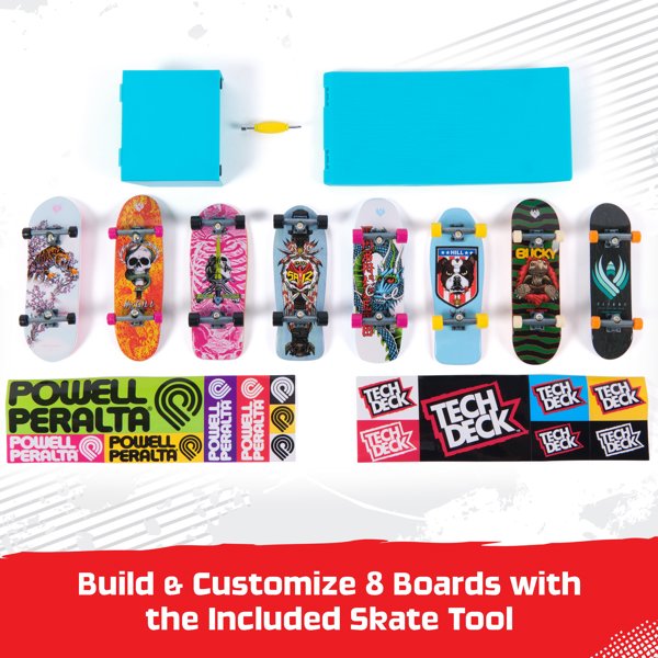 Tech Deck 8 Pack Multipack - Retro Neon