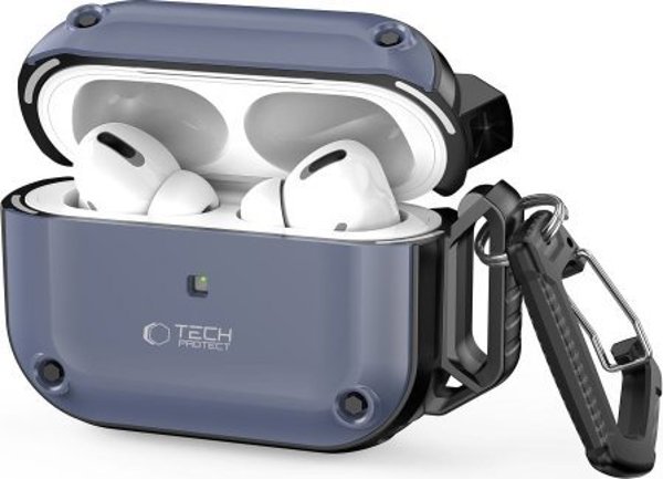 Θήκη Tech-Protect Rough Hook για Apple AirPods Pro 1 / 2 - Steel Blue