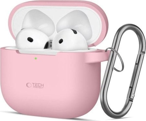 Tech-Protect Θήκη Σιλικόνης Silicone Hook για Apple AirPods 4, Dusty Pink
