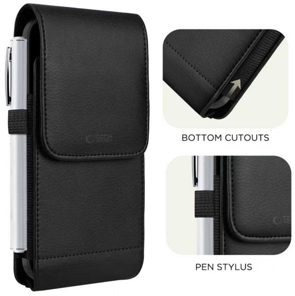 TECH-PROTECT SM75 UNIVERSAL PHONE HOLSTER POUCH 5.8-6.8 INCH BLACK
