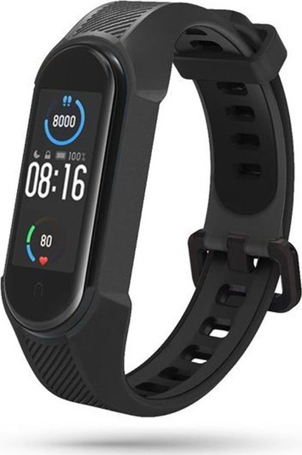 Tech-Protect Armor Λουράκι για Xiaomi Mi Band 5/6, TPU, Μαύρο
