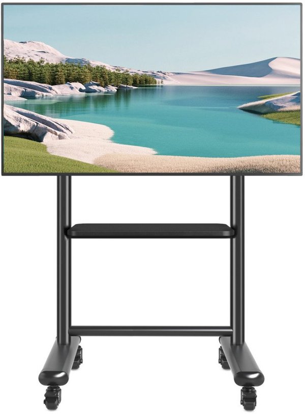 Κινητή βάση τηλεόρασης 60-86” έως 68kg με ρυθμιζόμενο ράφι AV