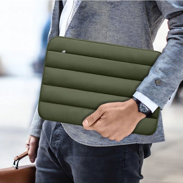 Tech-Protect Fluffy Θήκη για Laptop 15-16 ιντσών, Army Green
