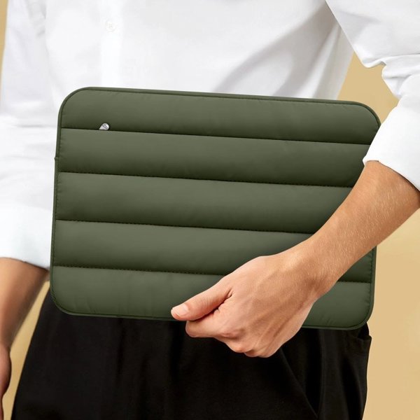Tech-Protect Fluffy Θήκη για Laptop 15-16 ιντσών, Army Green