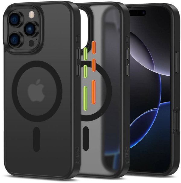 TECH-PROTECT MAGMAT XT 3-SET MAGSAFE IPHONE 16 PRO ΜΑΤ ΜΑΥΡΟ