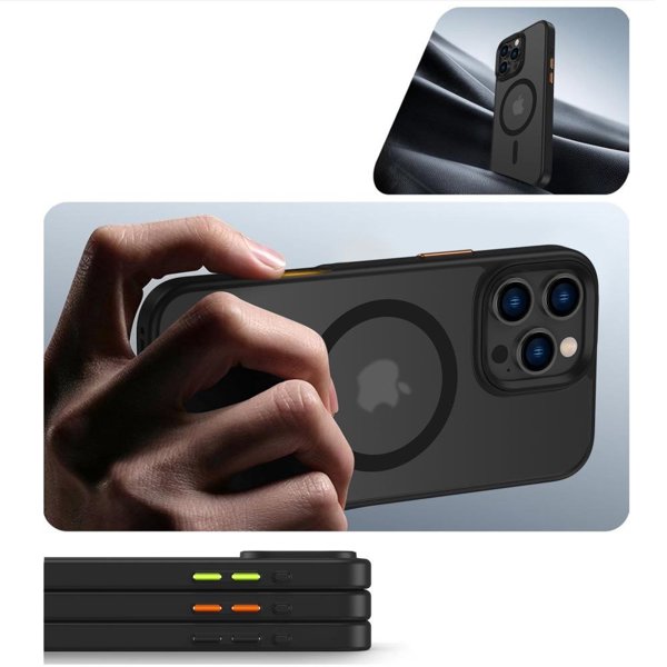 TECH-PROTECT MAGMAT XT 3-SET MAGSAFE IPHONE 16 PRO ΜΑΤ ΜΑΥΡΟ