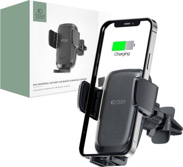 Tech-Protect TECH-PROTECT X05 VENT ΒΑΣΗ ΑΥΤΟΚΙΝΗΤΟΥ ΑΣΥΡΜΑΤΟΣ ΦΟΡΤΙΣΤΗΣ 15W ΜΑΥΡΟΣ 11547094 9589046926754