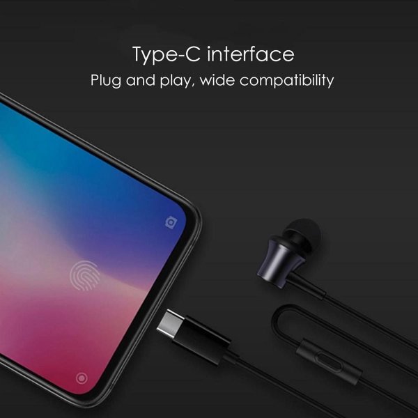 Xiaomi HSEJ04WM Στερεοφωνικά Ακουστικά USB-C, Μαύρο - Techonic