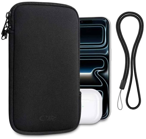 TECH-PROTECT SM70 UNIVERSAL PHONE POUCH 6.0-7.2 INCH BLACK