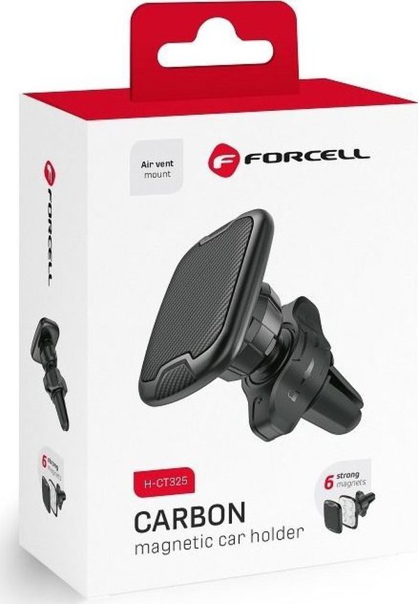 Techonic Uchwyt samochodowy FORCELL CARBON H-CT325 magnetyczny do kratki wlotu