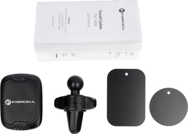 Techonic Uchwyt samochodowy FORCELL CARBON H-CT325 magnetyczny do kratki wlotu