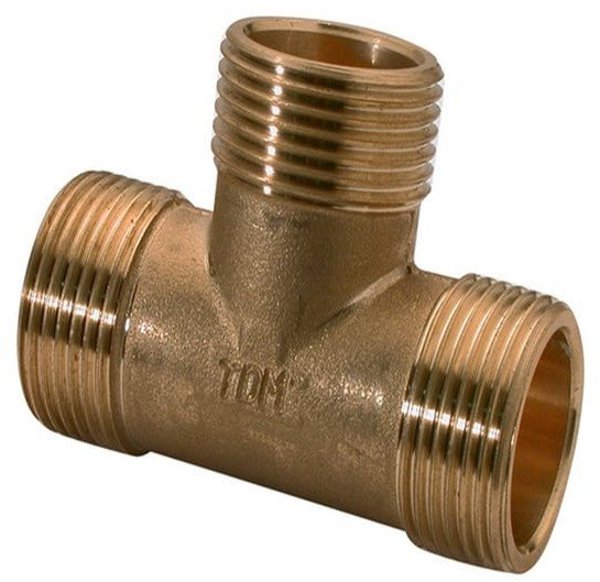 TDM BRASS Ταφ Υδραυλικό 1" x 1" x 1" - Εσωτερικού Σπειρώματος
