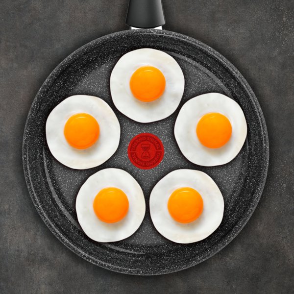 Tefal Intens'Ceram τηγάνι 28 εκ., μαύρο
