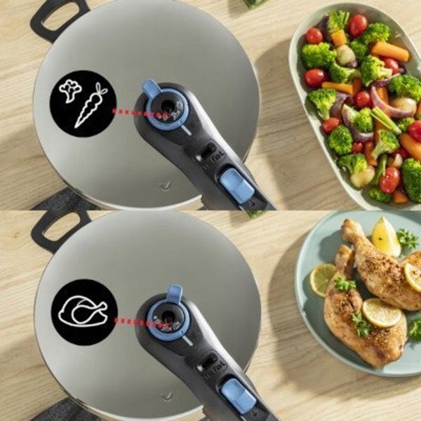 Tefal Express lonac TEFAL P2580701 SECURE TRENDY 6L TEFAL AQUA BLU