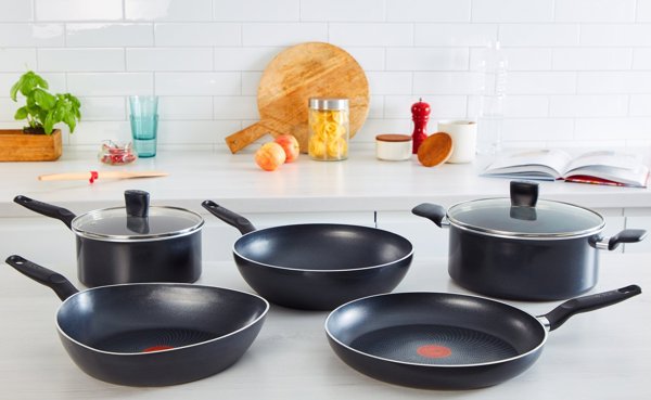 Tefal Tefal Start''easy C2670453, Στρογγυλό, Πολυχρηστικό τηγάνι, Μαύρο, Τιτάνιο, Αλουμίνιο, Thermo-Spot