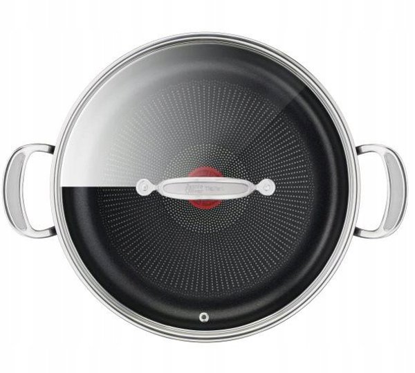 Tefal Jamie Oliver Cook's Classics HA τηγάνι με γυάλινο καπάκι 30 εκ./5.4 Λ, μαύρο