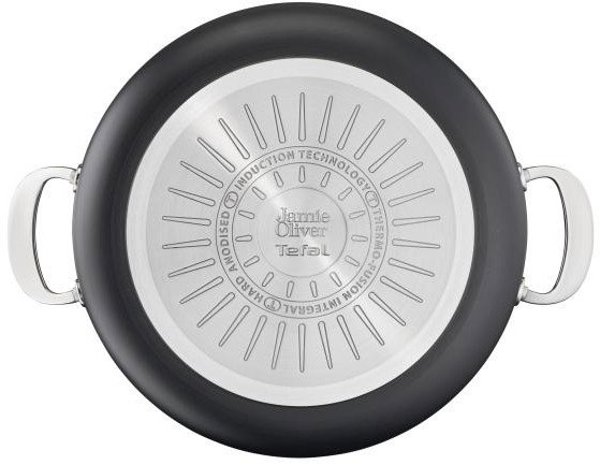 Tefal Jamie Oliver Cook's Classics HA τηγάνι με γυάλινο καπάκι 30 εκ./5.4 Λ, μαύρο