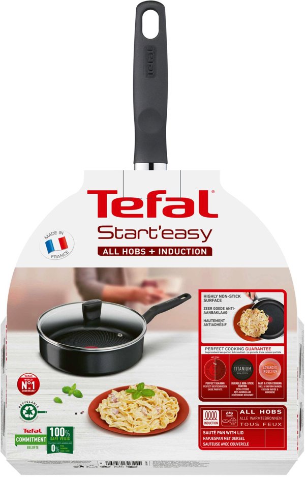 Tefal Start Easy τηγάνι + καπάκι, 24 cm