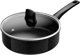 Τηγάνι Tefal Intens'Ceram με γυάλινο καπάκι 24 cm/3.2 L, μαύρο