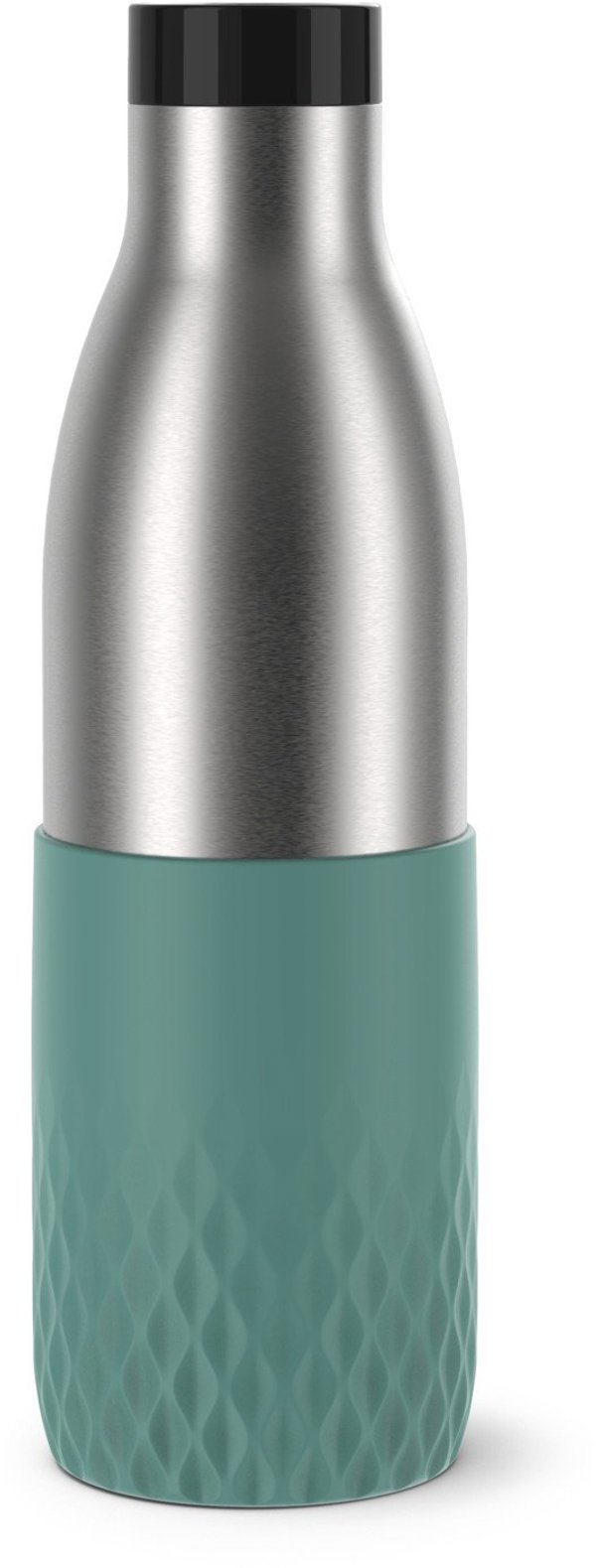 Tefal Bludrop Sleeve drinking bottle, 0.7 L, green/steel