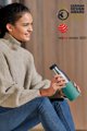 Tefal Bludrop Sleeve drinking bottle, 0.7 L, green/steel