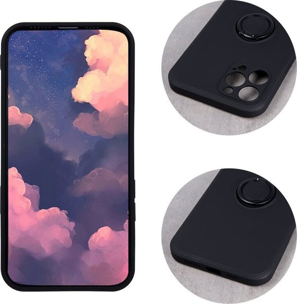 TelForceOne Λαβή Δακτύλου για iPhone 13 Pro Max 6,7" μαύρη