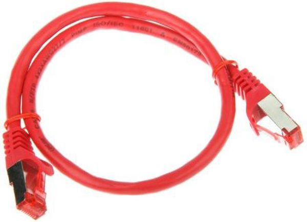 Telegärtner Patchkabel, S/FTP, PiMF, Cat 6A (ISO/IEC), κόκκινο, 5,0 m (L00003A0057)