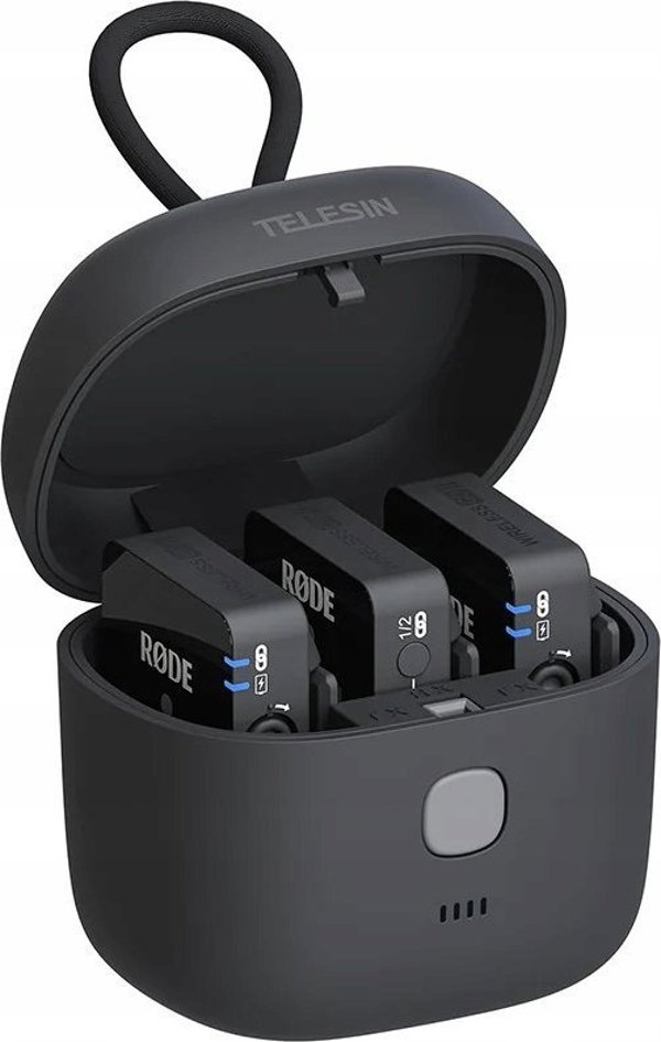 Telesin Φορτιστής για 3 x Μικρόφωνο Rode Wireless Go / Go II / TE-WMB-001