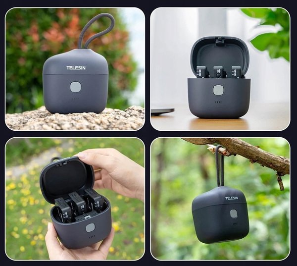 Telesin Φορτιστής για 3 x Μικρόφωνο Rode Wireless Go / Go II / TE-WMB-001