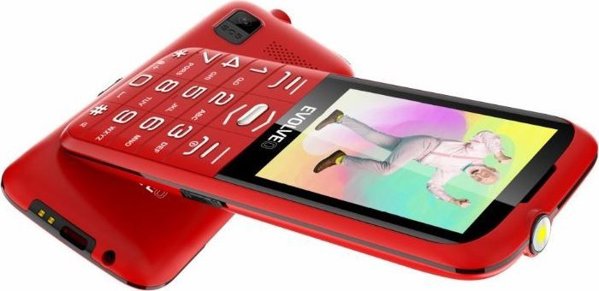 Κινητό τηλέφωνο Evolveo EVOLVEO EasyPhone XO, κινητό τηλέφωνο για ηλικιωμένους με βάση φόρτισης, κόκκινο