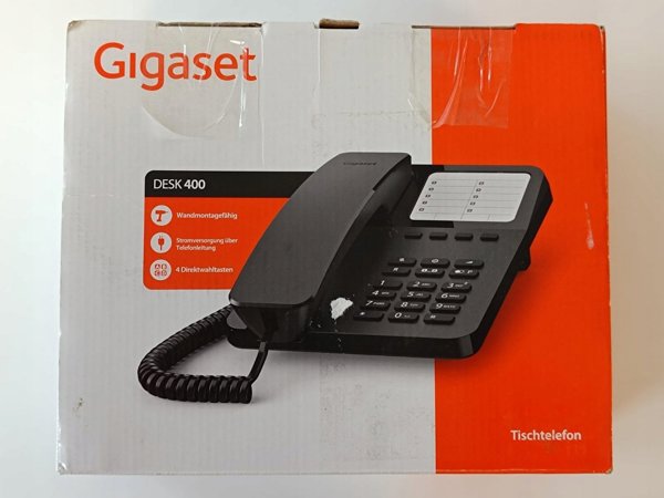 Σταθερό τηλέφωνο Gigaset Gigaset DESK 400 Αναλογικό τηλέφωνο Μαύρο 14407107 4250366868783