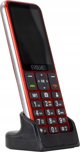 Smartfon Evolveo EVOLVEO EasyPhone LT, κινητό τηλέφωνο για ηλικιωμένους με βάση φόρτισης, κόκκινο
